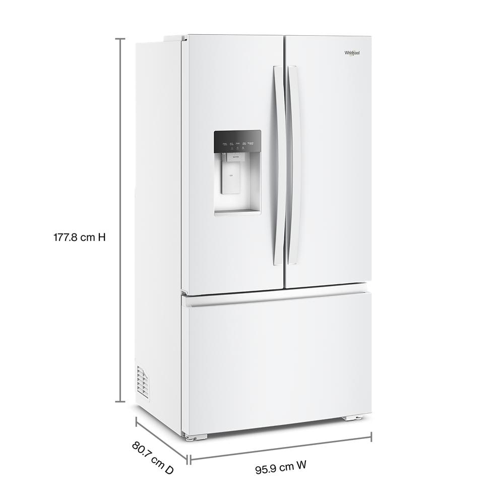36-inch Wide True Counter-Depth 3-Door French Door Refrigerator - 23.4 cu. ft.