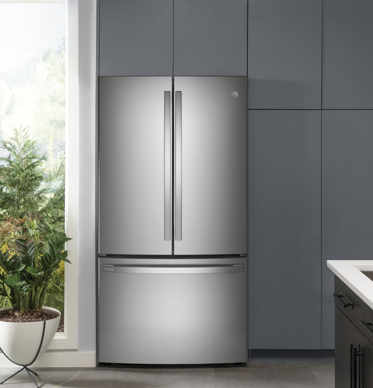 GE Profile™ ENERGY STAR® 23.1 Cu. Ft. Counter-Depth French-Door Refrigerator
