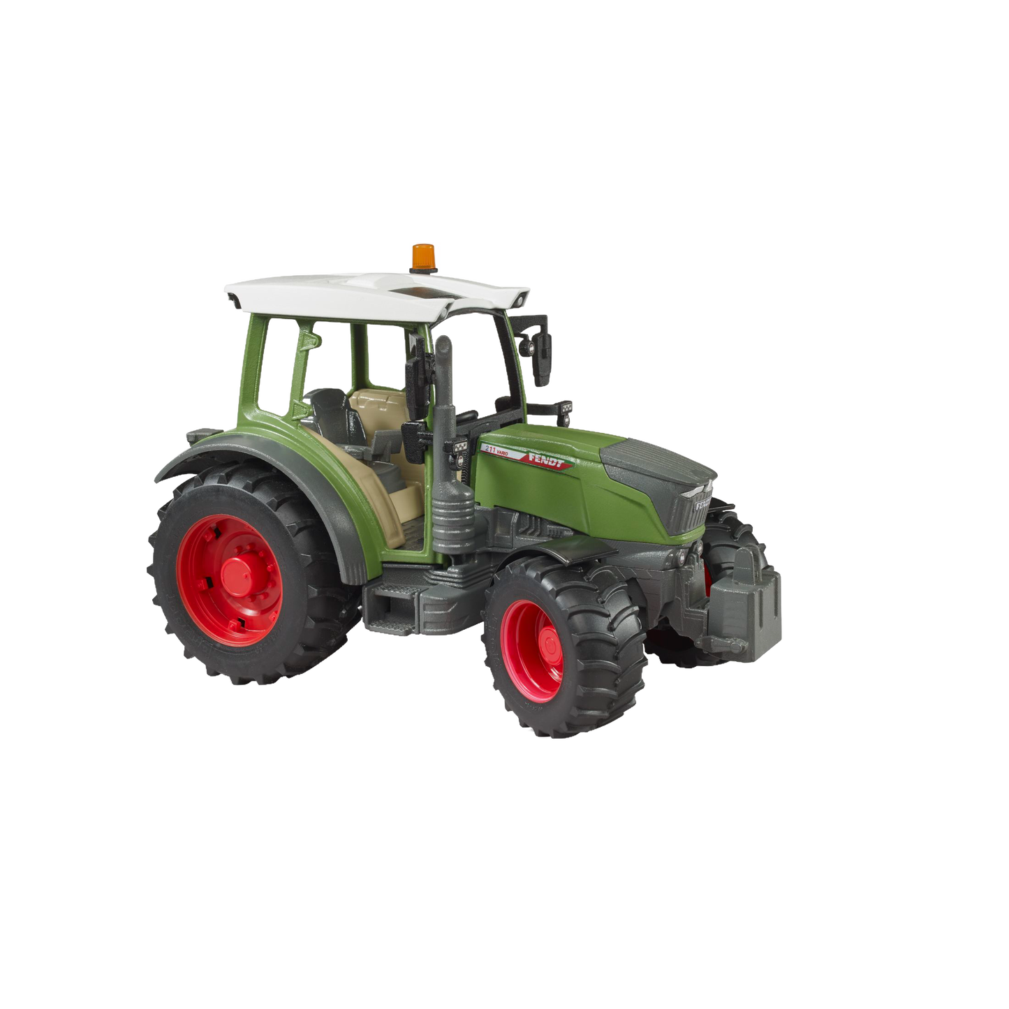 Green and red compact toy tractor with spacious cab from Bruder Toys in Vehicles & Remote Controlled Toys collection under $100