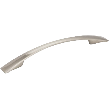 Satin nickel finished cabinet pull with 128mm center spacing, part of home improvement and furniture hardware collections