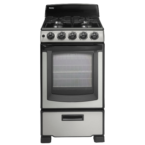 20" Gas Range, 2 Oven Racks,Window, 4 Open Burners, ADA, Manual Clean