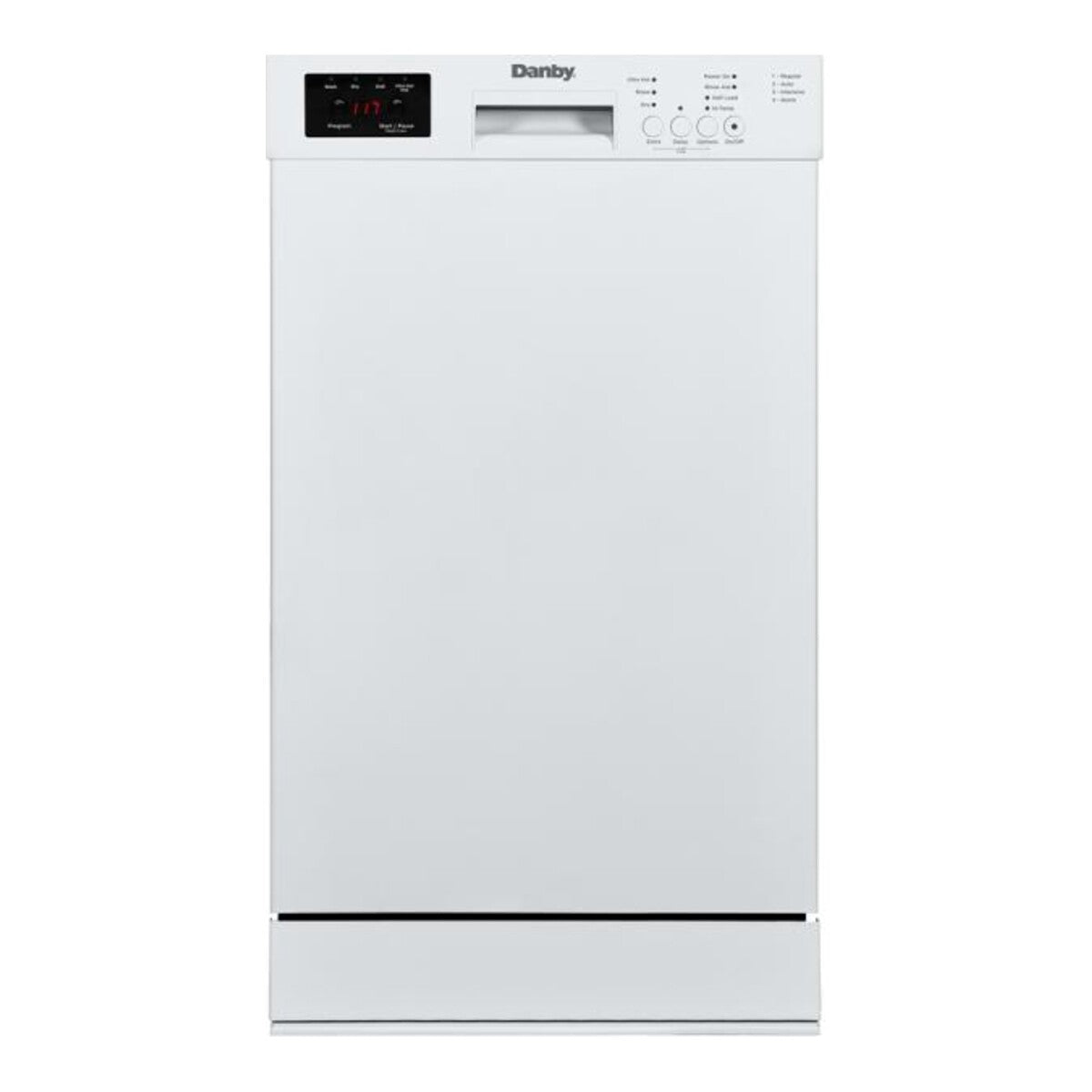 Danby 18" Wide Built-in Dishwasher in White - DDW18D1EW