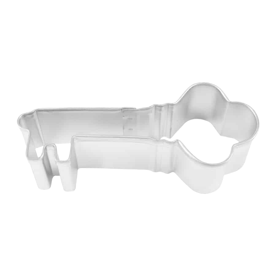 Tinplated steel key-shaped cookie cutter for creative baking in kitchenware and bakeware collections under $25