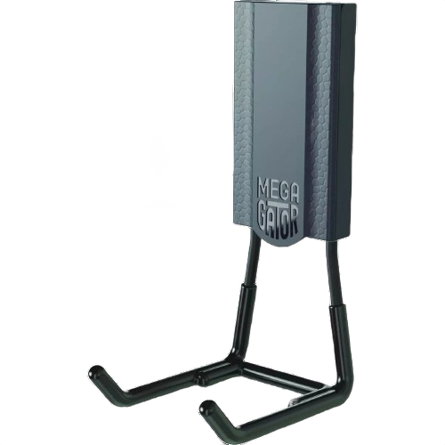 Black open magnetic hook with rubber-coated arms designed for heavy-duty home improvement use and tool organization