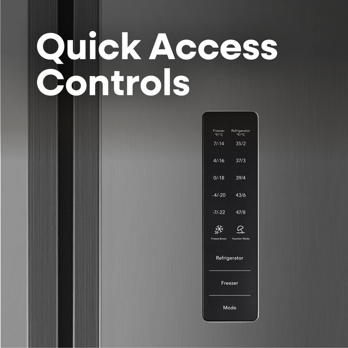 Element Electronics 18.8 cu. ft. Side-by-Side Refrigerator - Stainless Steel (ERX19FDS)