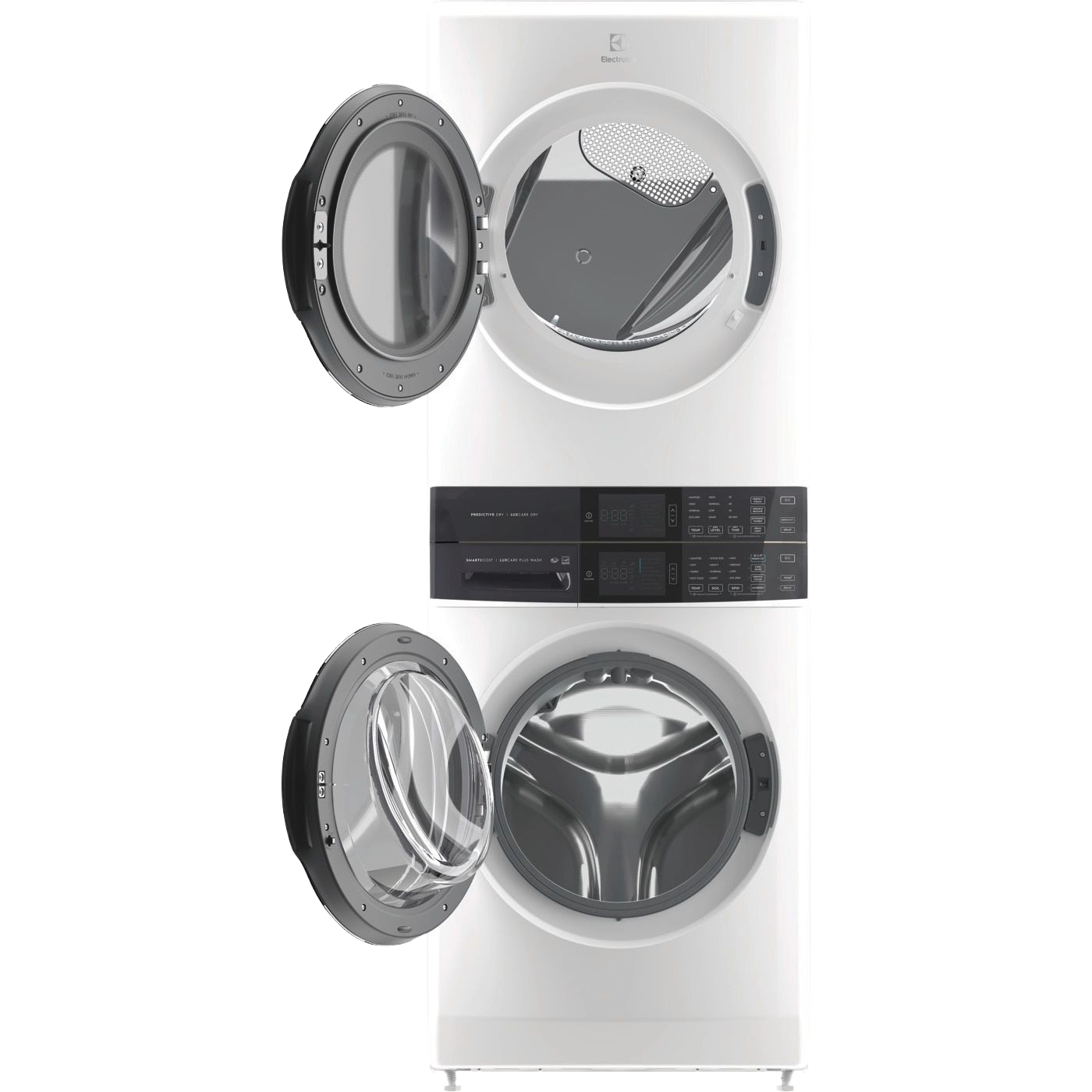 Laundry Tower Single Unit Front Load 4.5 Cu. Ft. Washer & 8 Cu. Ft. Electric Dryer