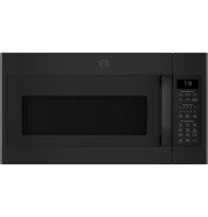 Black over-the-range microwave with electronic control panel and digital display in Microwaves and Appliances collection
