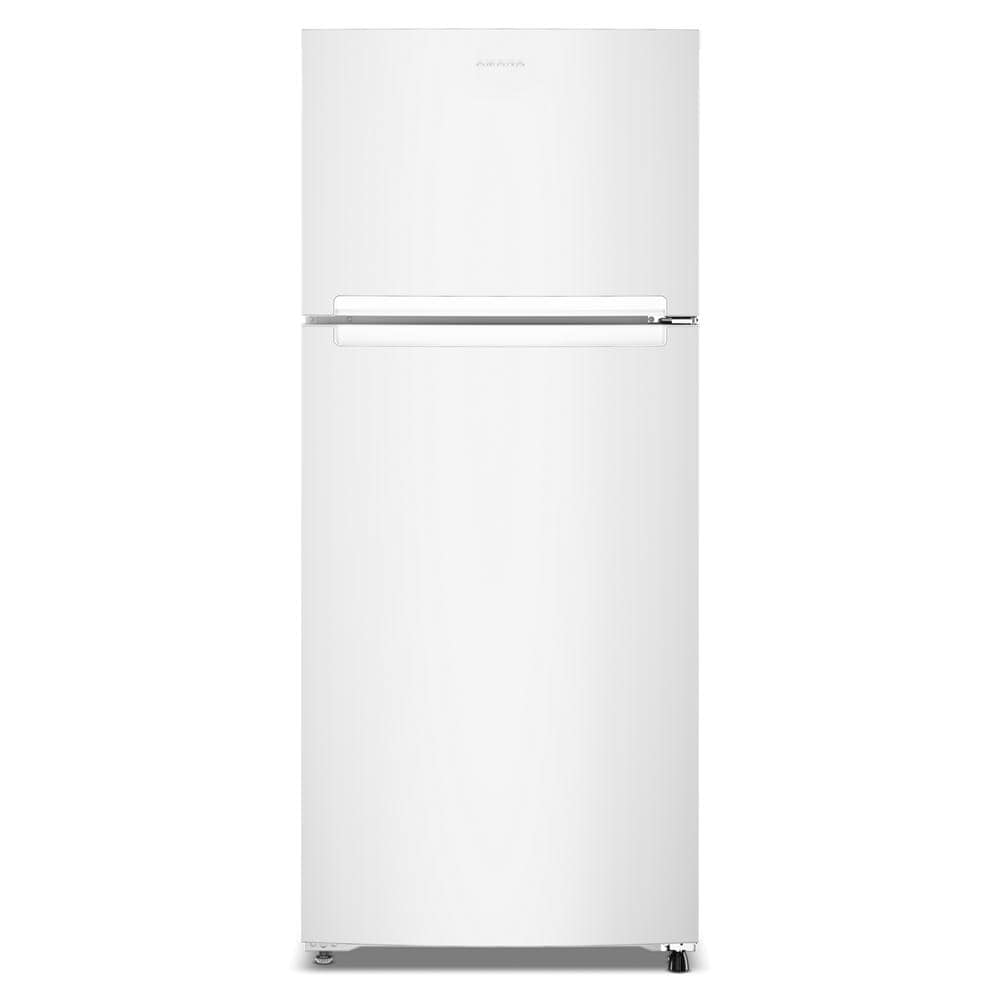 Amana Top-Freezer Refrigerator with Adjustable Shelves & Large Crisper Drawer, 16 Cu. Ft. Capacity, White Finish