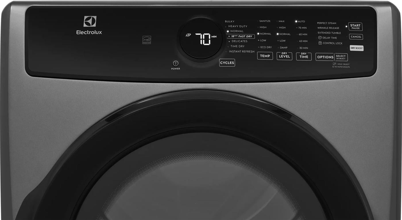 Front Load Perfect Steam™ Electric Dryer with Instant Refresh – 8.0 Cu. Ft.