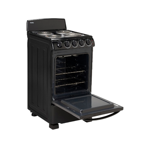 20" Electric Range, Coil Elements,Push & Turn Safety Knobs,Manual Clean
