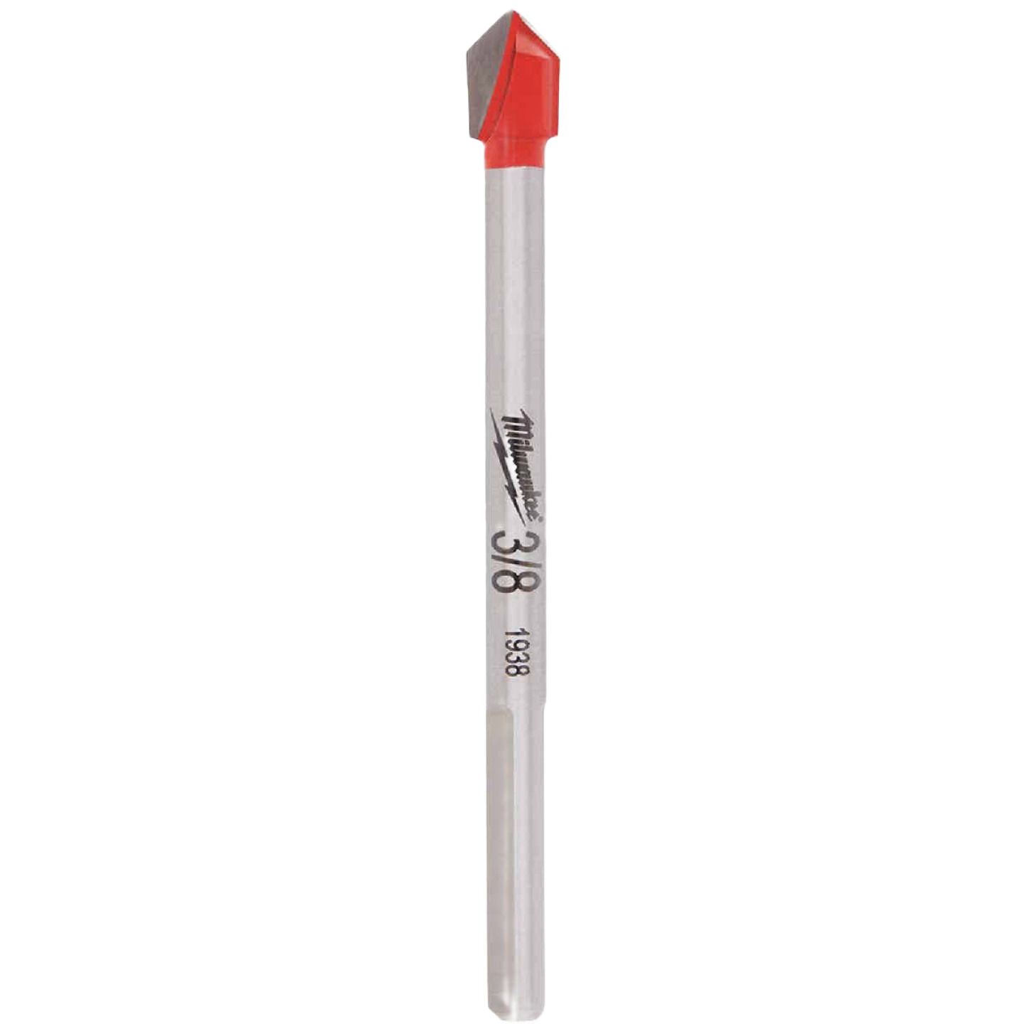 3/8 inch carbide-tipped drill bit designed for glass and tile drilling in tool accessories collections