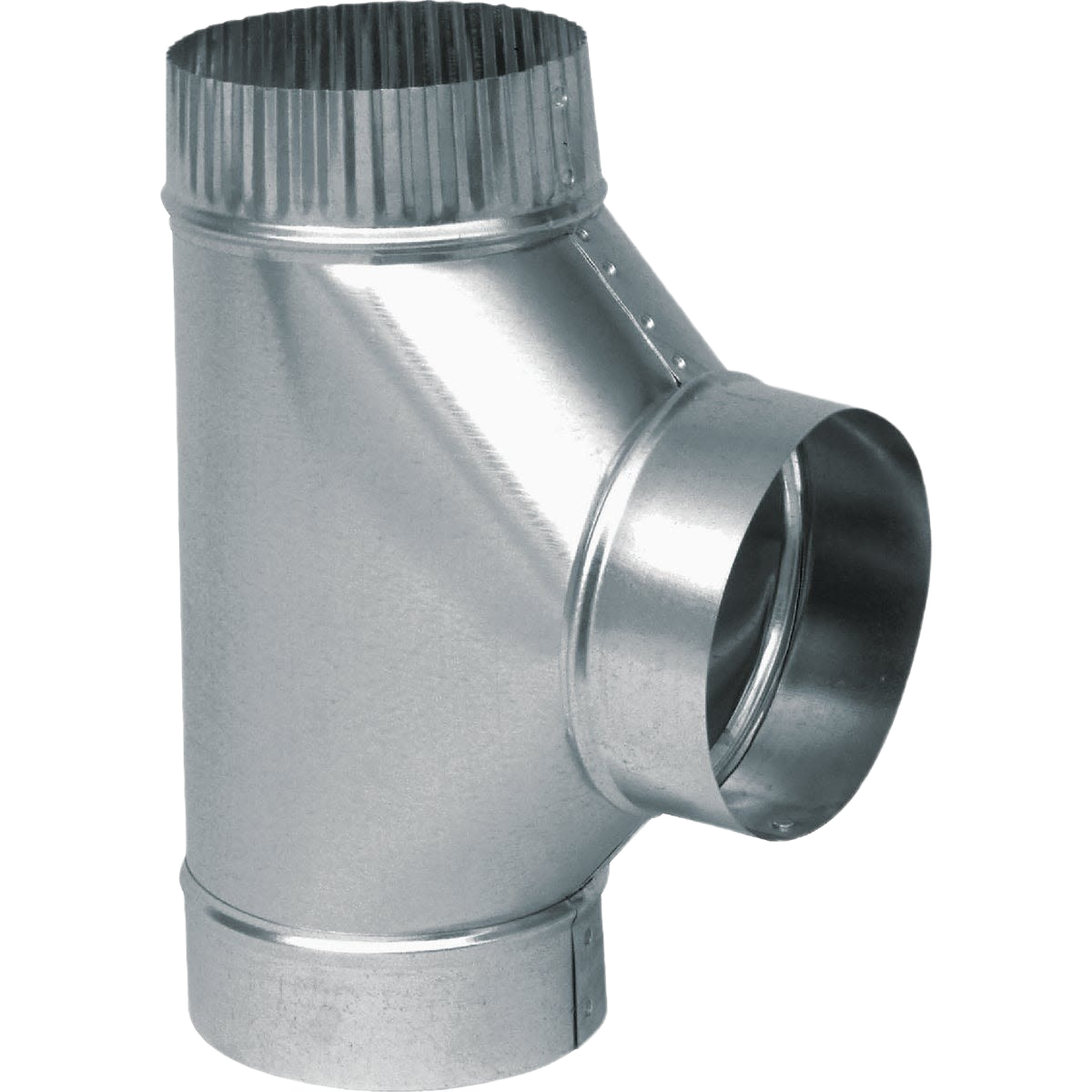 Galvanized steel venting tee for HVAC systems in plumbing and home improvement collections under $50