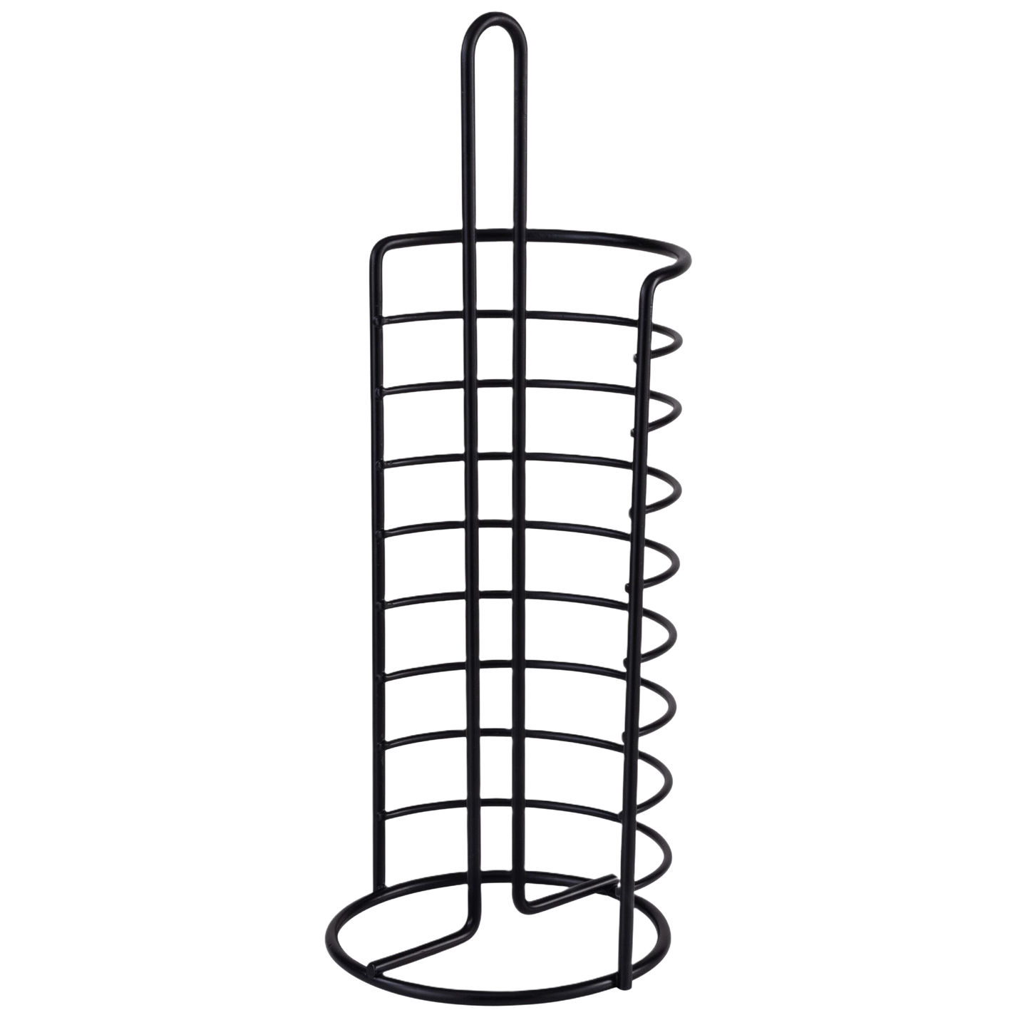 Black metal toilet paper holder stand for bathroom organization in accessories and home improvement collections under $50