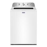 Top load white impeller washer with digital display and control panel, part of washers and appliances collection
