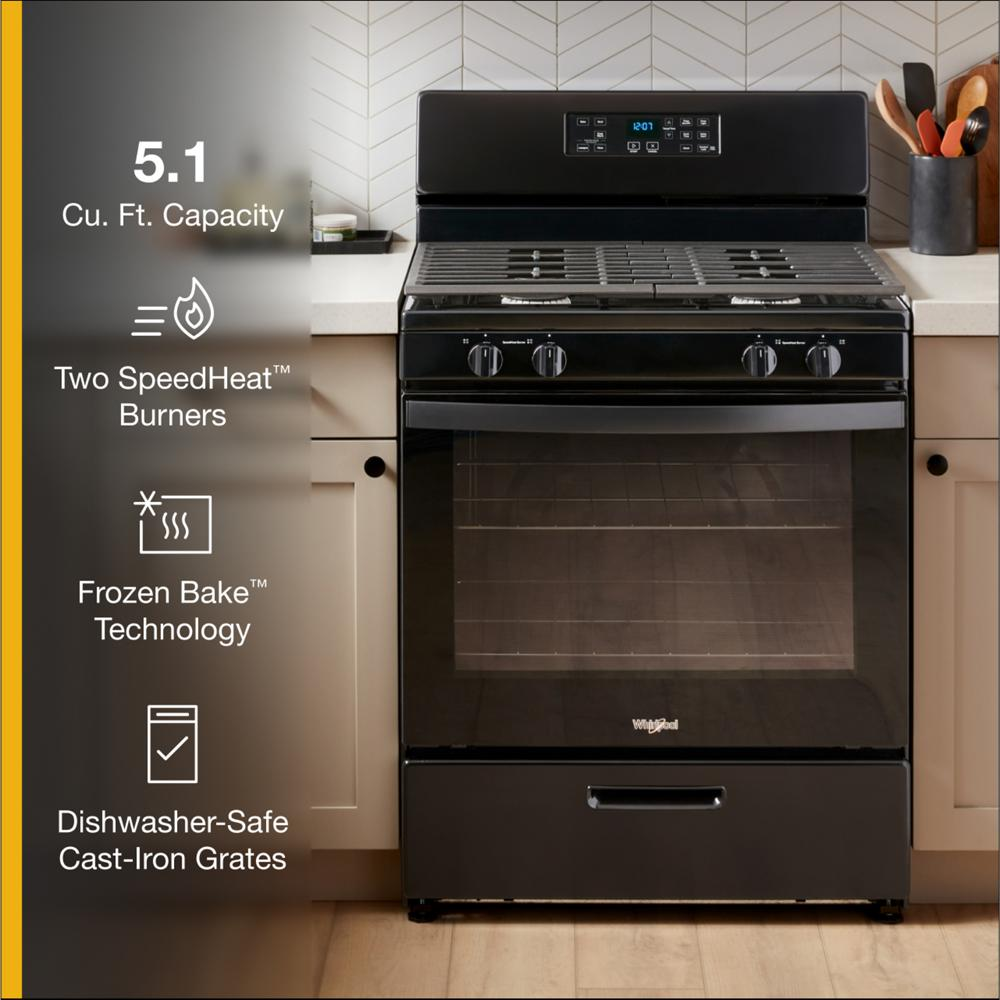 5.1 Cu. Ft. Freestanding Gas Range with Broiler Drawer