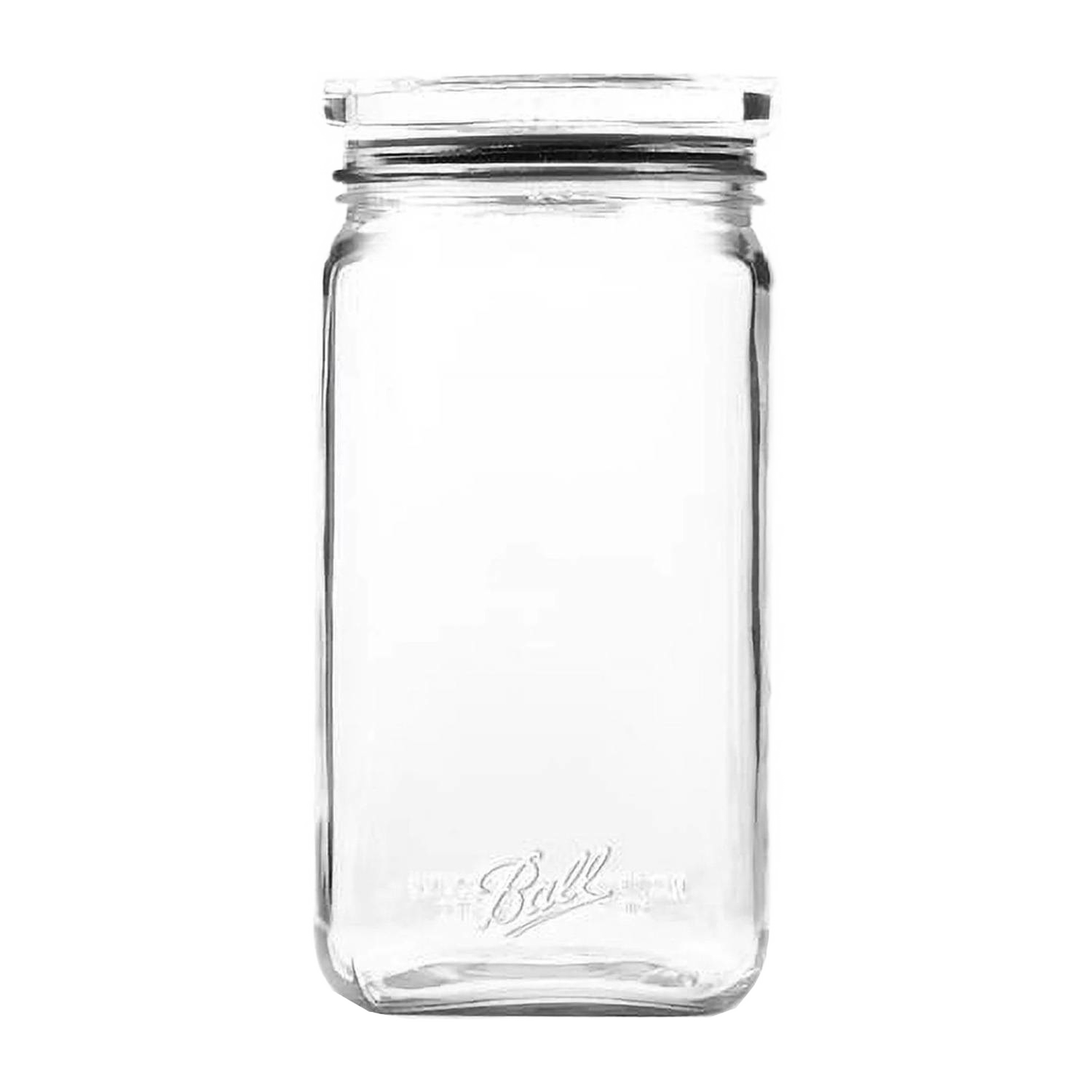 Clear stackable glass jar with airtight silicone gasket for kitchen storage and pantry organization under $50 collection