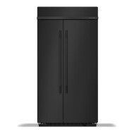 25.5 Cu. Ft. 42-Inch Built-In Side-by-Side Refrigerator with Signature Platinum Interior in Black Ore