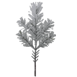 Artificial snow-covered pine branch spray for holiday décor in Christmas Ornaments & Tree Decorations collection