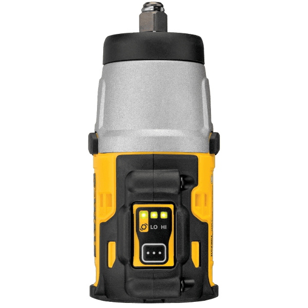 Compact brushless cordless impact wrench in yellow and black with 3/8" drive for tools and home improvement tasks