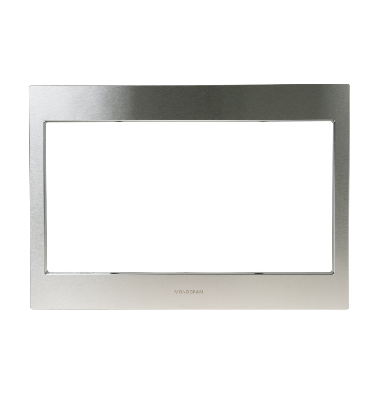Brushed stainless steel frame for built-in microwave installation in kitchen appliance parts and accessories collections