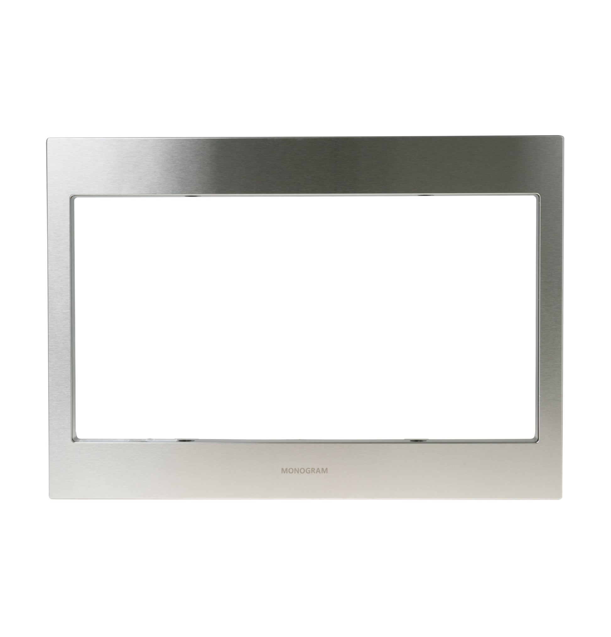 Brushed stainless steel frame for built-in microwave installation in kitchen appliance parts and accessories collections