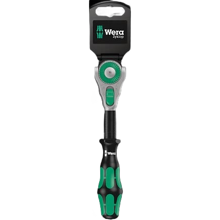 Wera 3/8 inch drive ratchet with ergonomic green and black handle in Hand Tools and Woodworking Tools collections