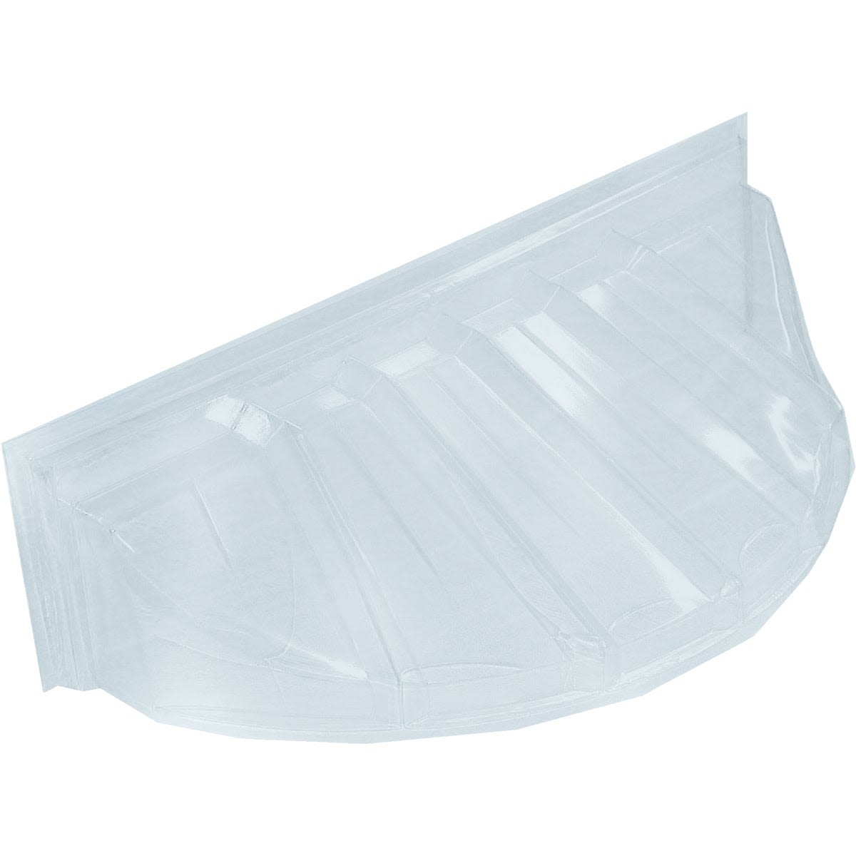 Clear heavy-duty bubble window well cover designed for basement insulation in window wells and home improvement hardware collections