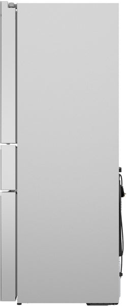 800 Series, French Door Bottom Mount Refrigerator, Glass door, 36'', Stainless Steel