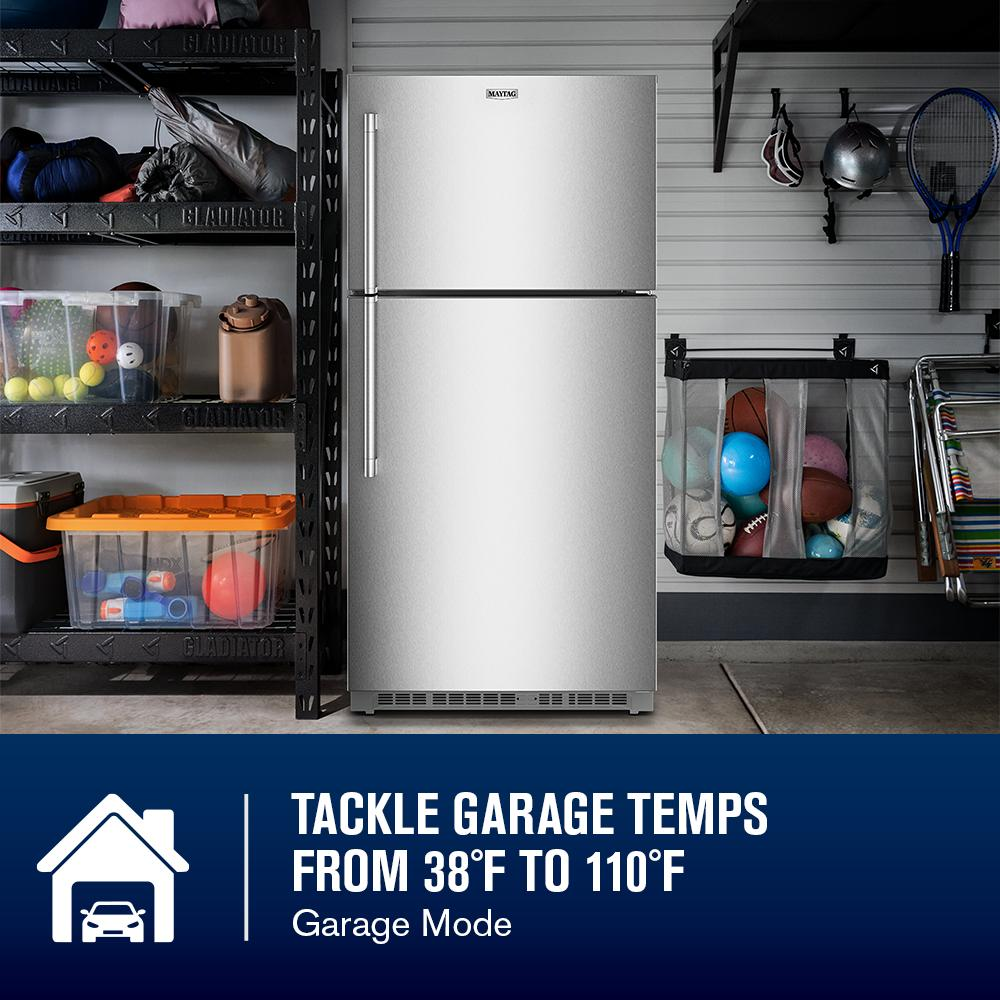 33-Inch Wide Top-Freezer Refrigerator with Factory-Installed Ice Maker—21 Cu. Ft.