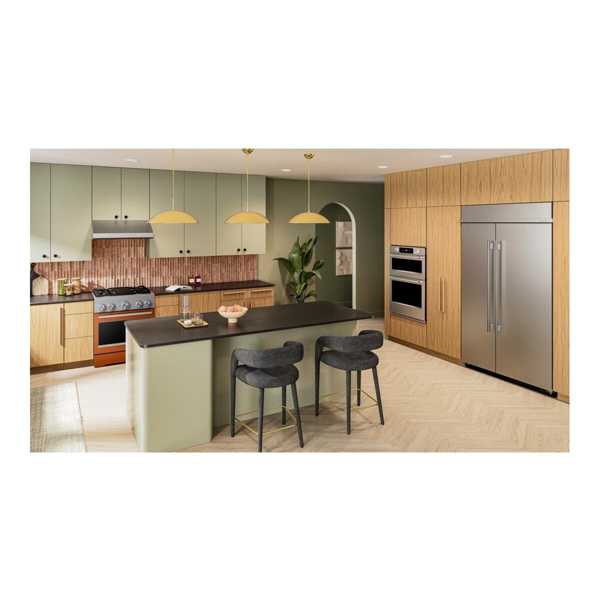 30-Inch 4 Burner Commercial-Style Dual Fuel Range with No Preheat Air Fry Mode