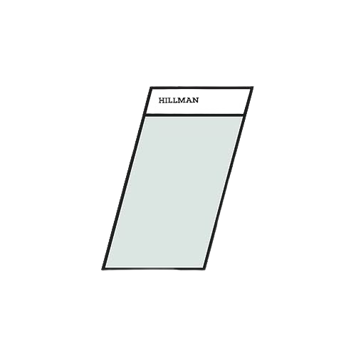 Black and silver reflective Mylar angle cut sticker blank for home improvement and hardware projects under $50 collections