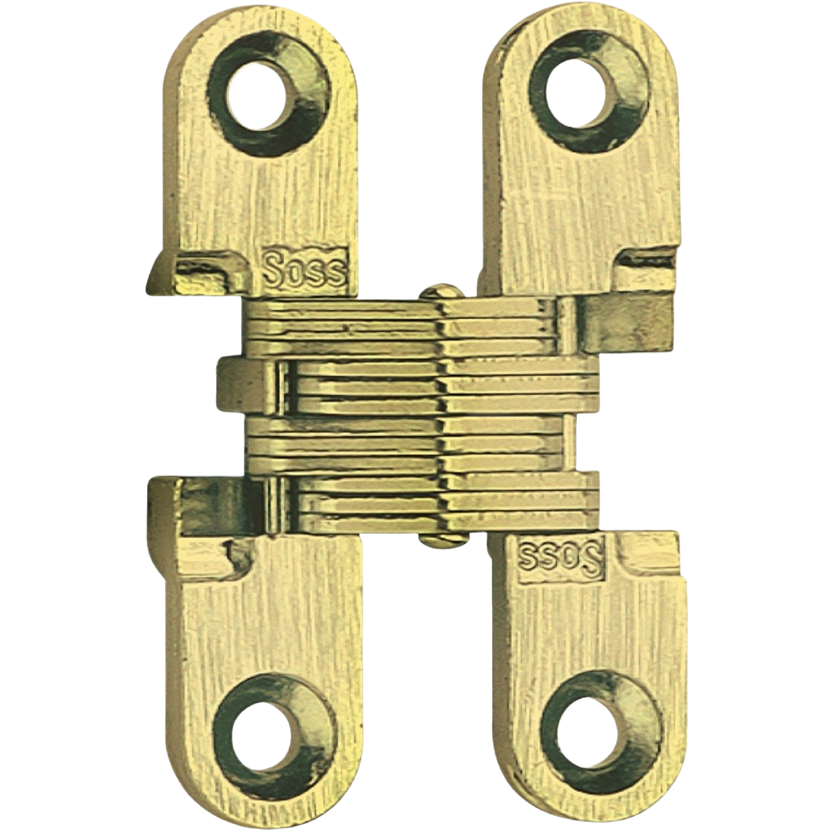 Brass invisible hinge with satin finish for doors, suitable for home improvement and cabinet hardware under $50 collections