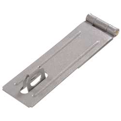 Galvanized fixed staple safety hasp for secure locking in hardware and home improvement collections under $50