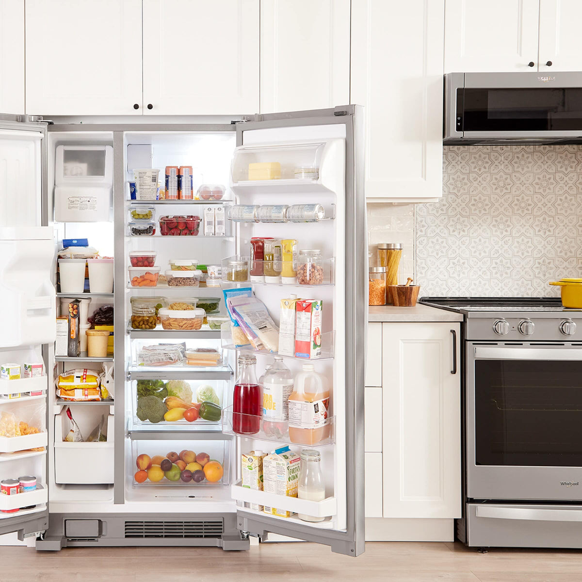33-inch Wide Side-by-Side Refrigerator - 21 cu. ft.