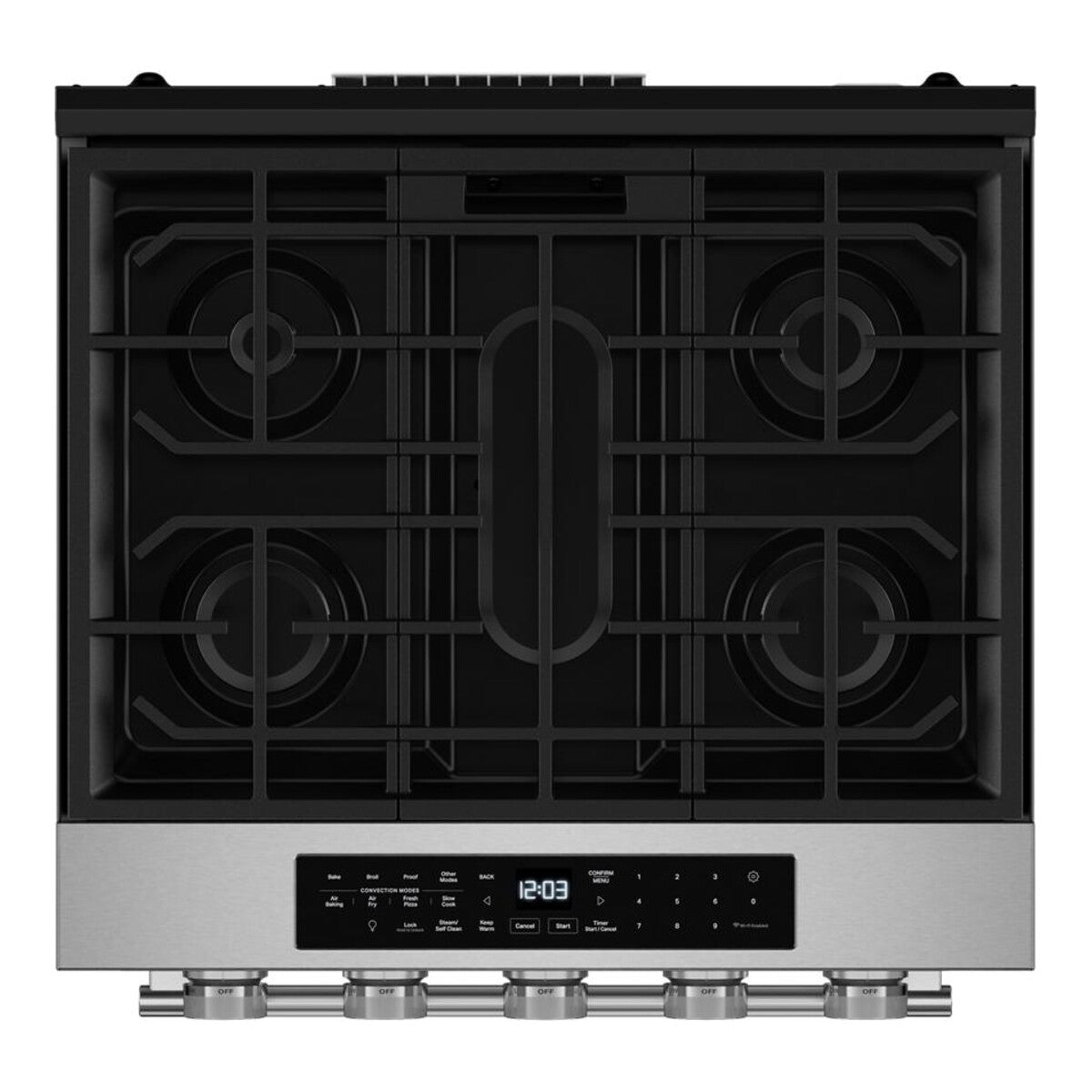 5.0 Cu. Ft. Smart Slide-in Gas Range with Convection Cooking Modes