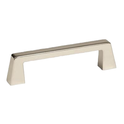 Polished nickel cabinet pull with geometric design for furniture hardware and home improvement under $50 collections