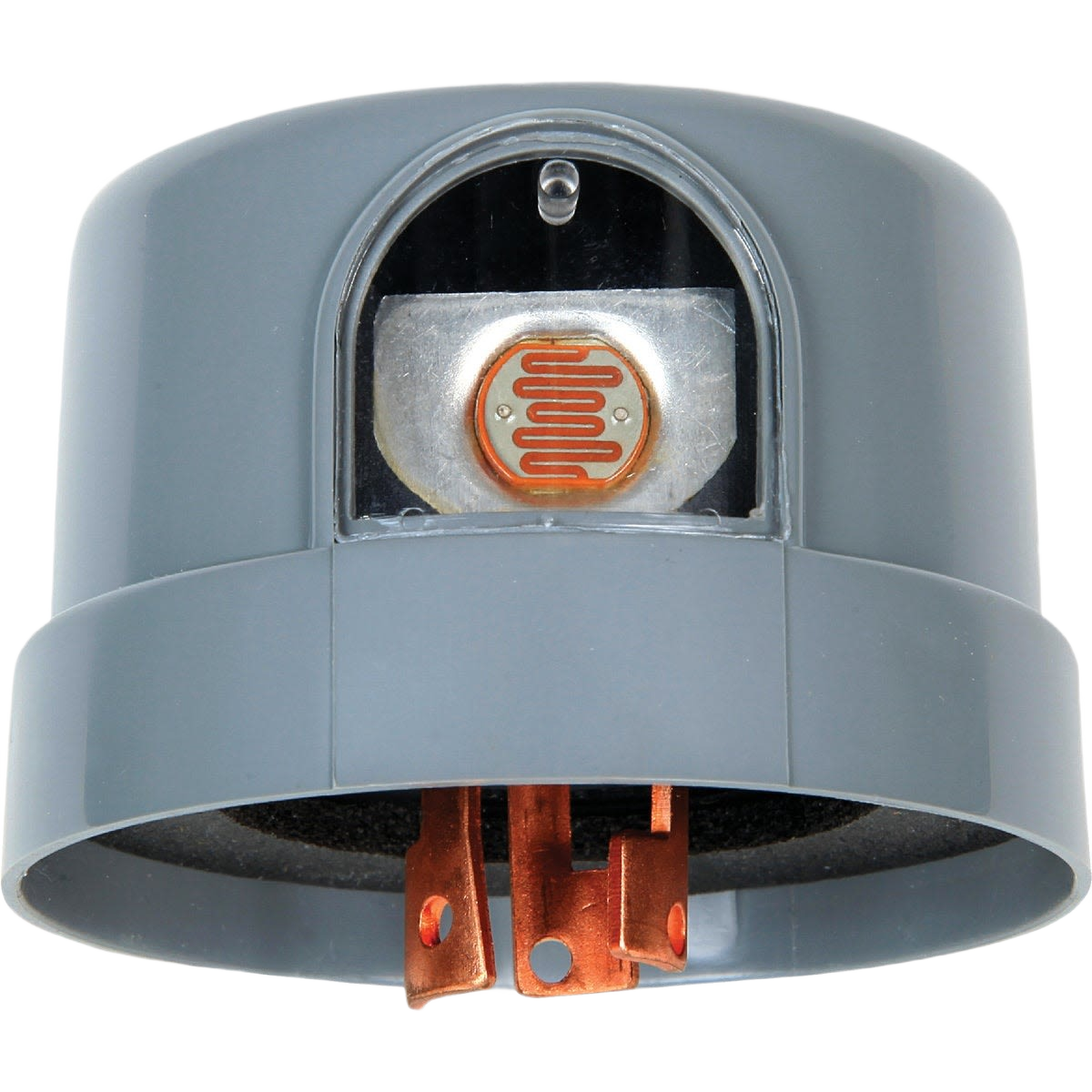 Gray electric photocell lamp control with copper connectors for electrical lighting in home improvement collections under $50