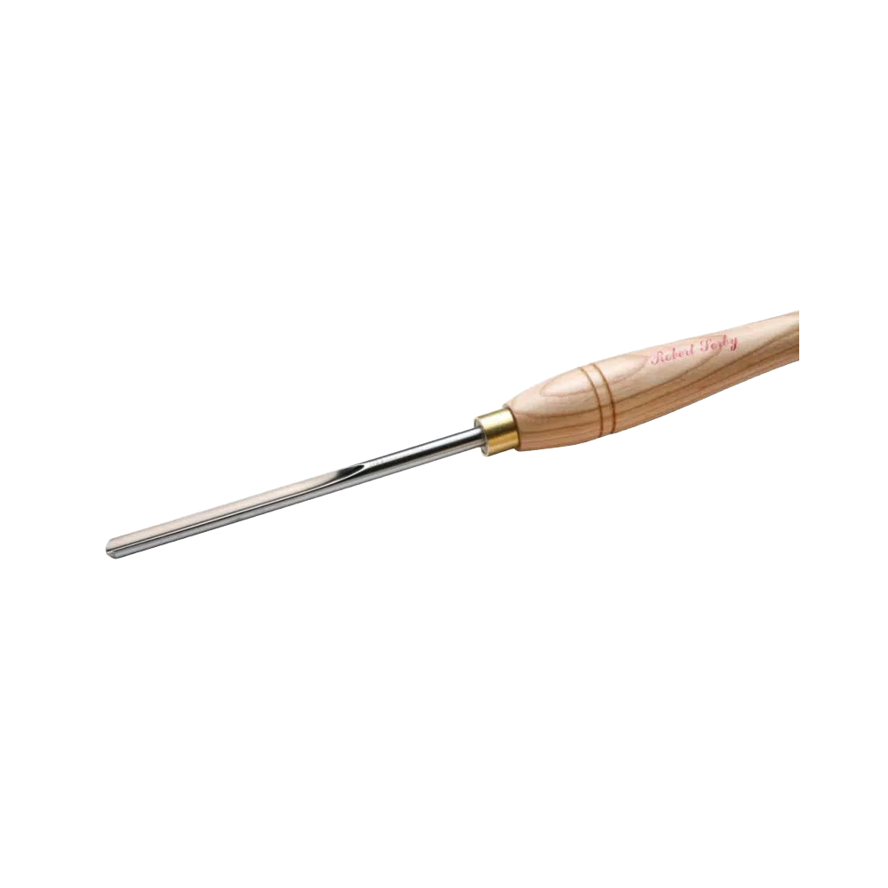 Woodturning bowl gouge with polished steel blade and smooth wood handle for woodworking tool collections under $50