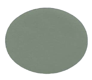 Round swatch of Salem Gray simulated milk paint in specialty paint and home improvement collections under $50 and $100