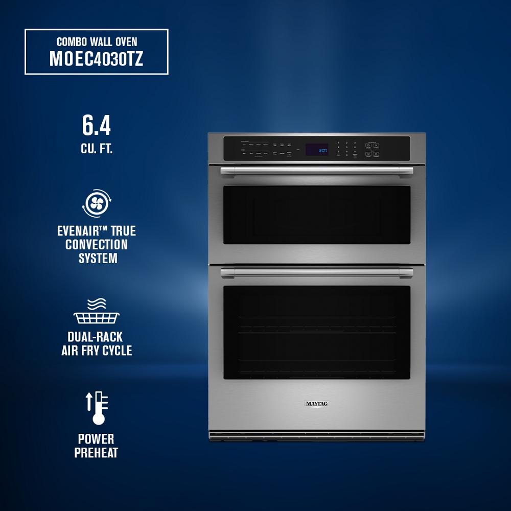 30-Inch Wall Oven Microwave Combo with EvenAir™ True Convection System - 6.4 Cu. Ft.