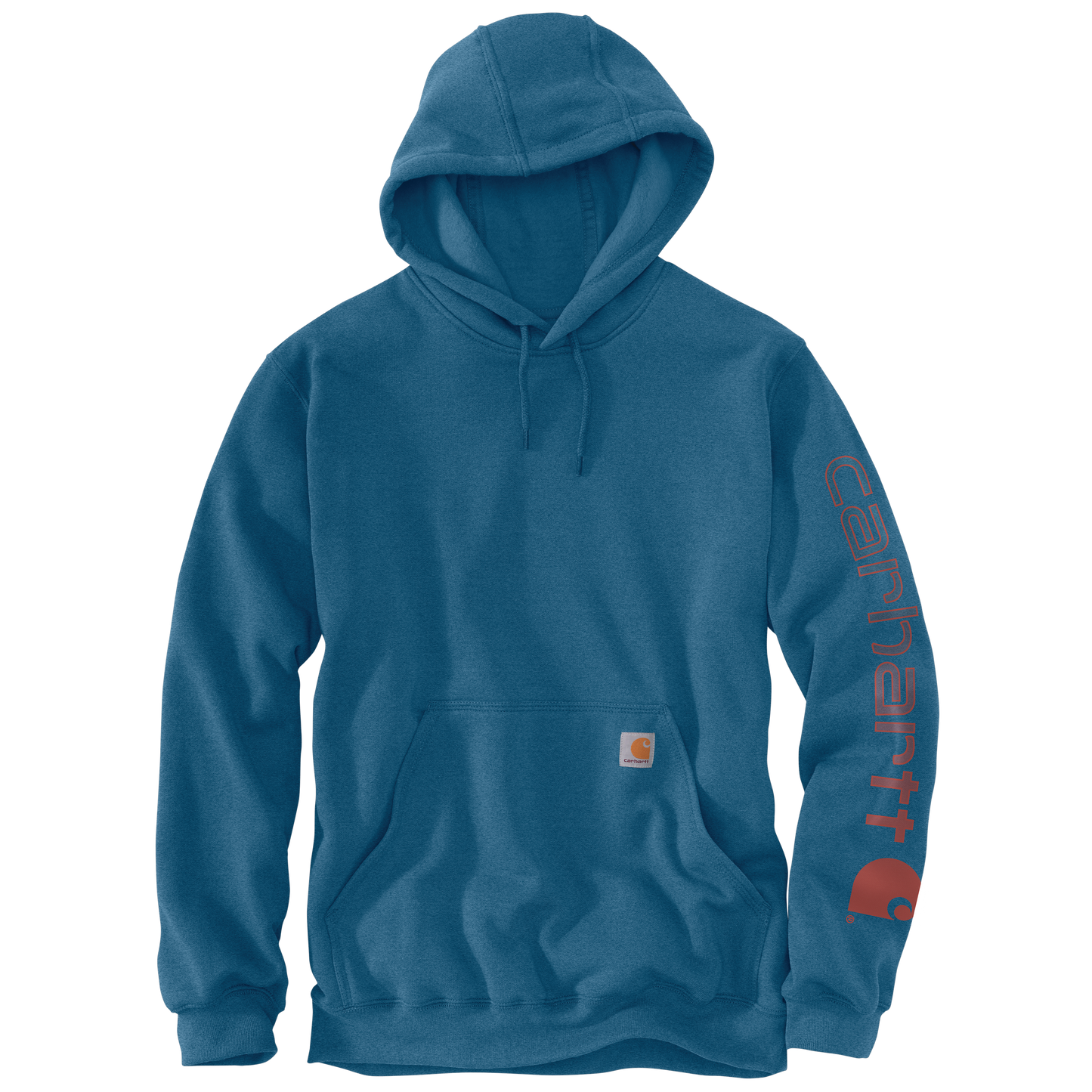 Carhartt Men's Loose Fit Midweight Logo Sleeve Graphic Hoodie