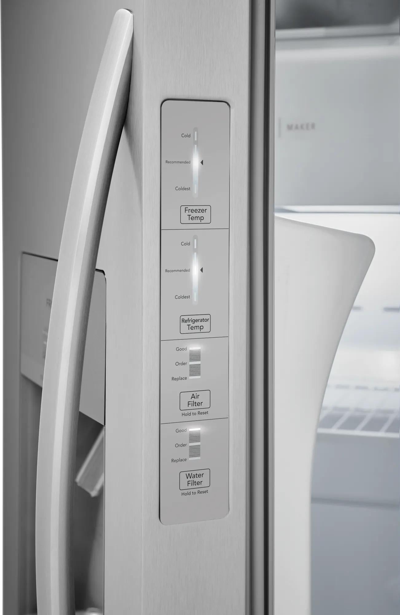 26 Cu. Ft. 36" Standard Depth Side by Side Refrigerator