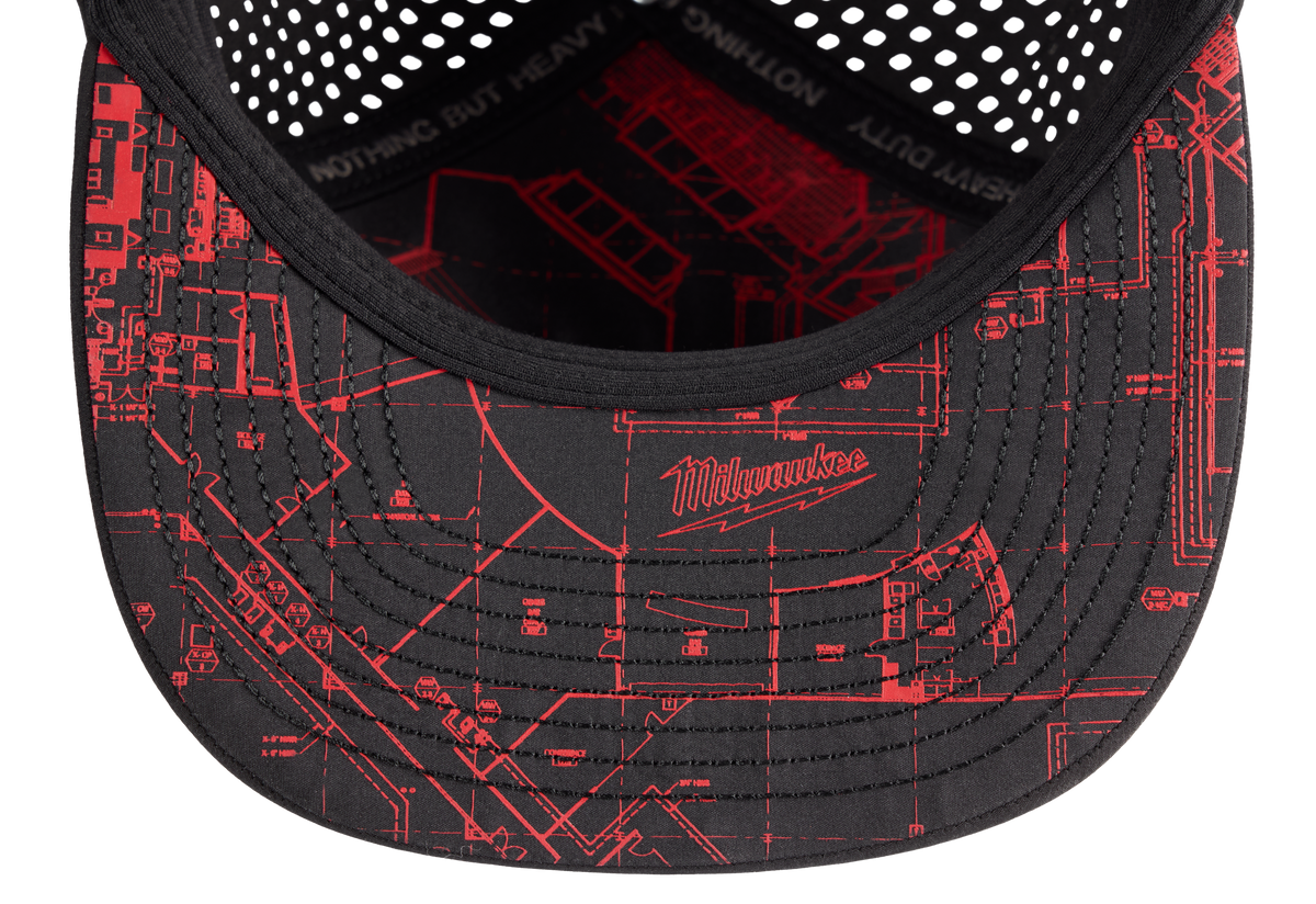 Milwaukee Black Flat Brim Snapback