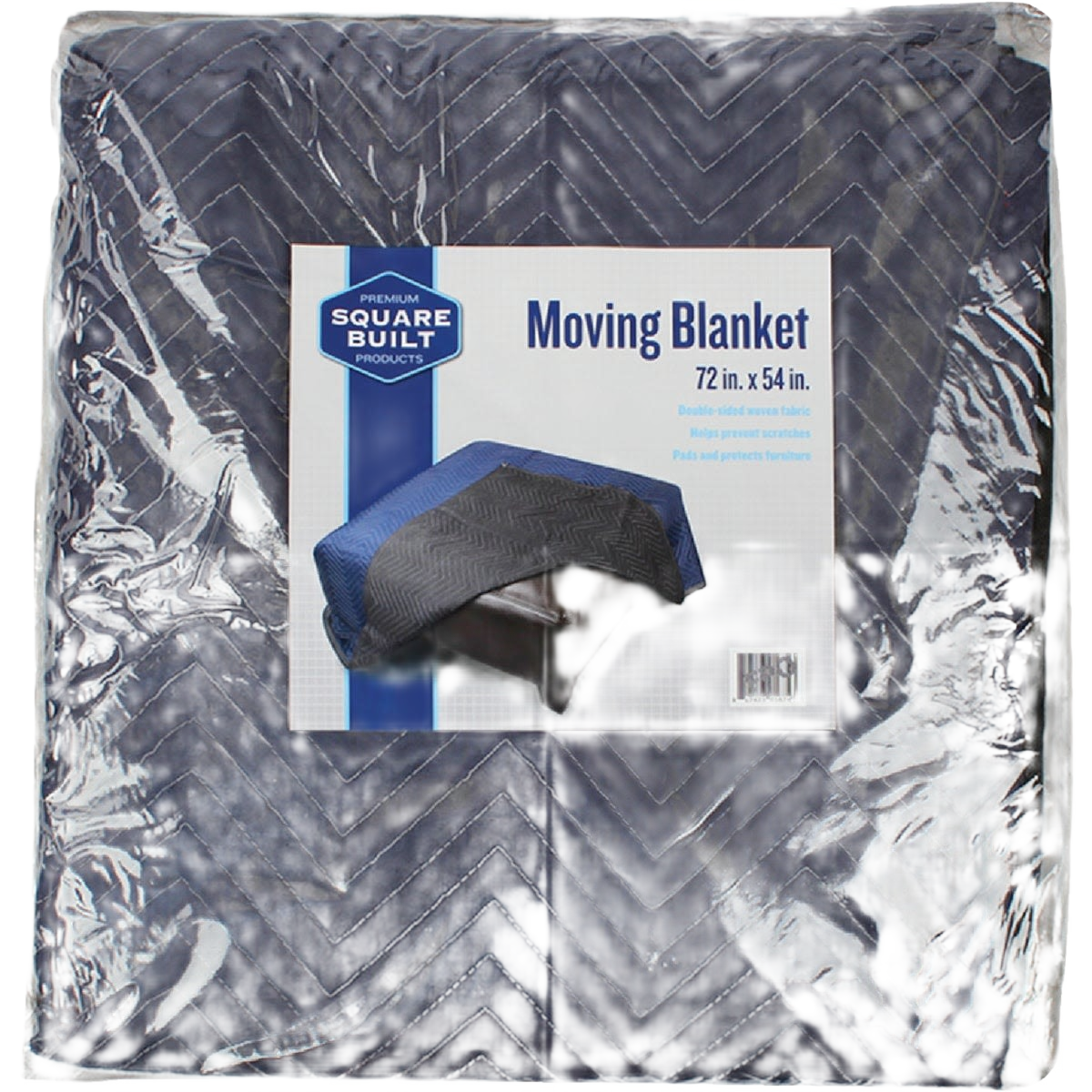 Quilted heavyweight moving blanket in dark color for furniture protection in home improvement and paint supplies collections