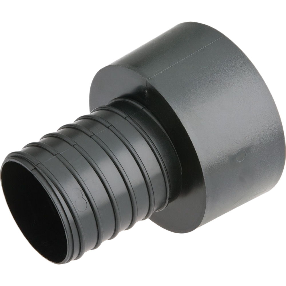 Black plastic quick coupler for dust collection hose in woodworking tools and dust collectors collections under $50
