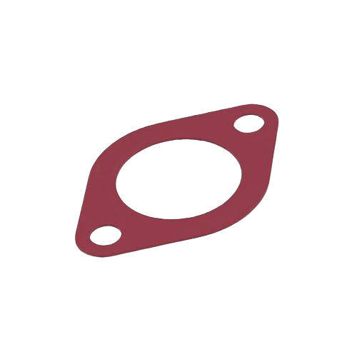 Red rubber gasket designed for transmission sump sealing in automotive and mechanical home improvement projects