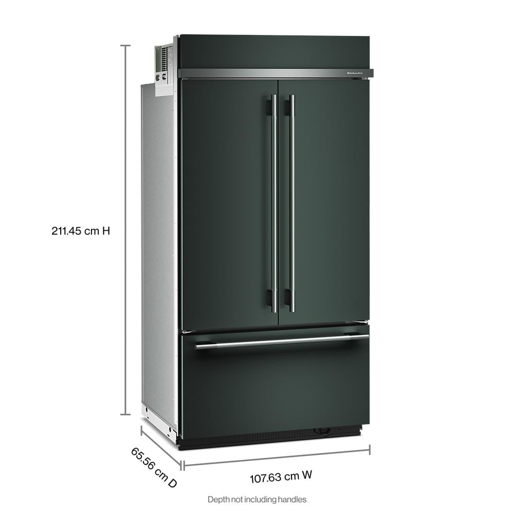 24.2 Cu. Ft. 42" Built-In French Door Bottom Mount Refrigerator with Platinum Interior
