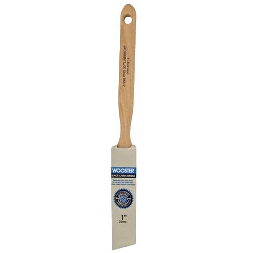 1 inch angled sash paint brush with wooden handle and black china bristle for precise application in home improvement tools collections