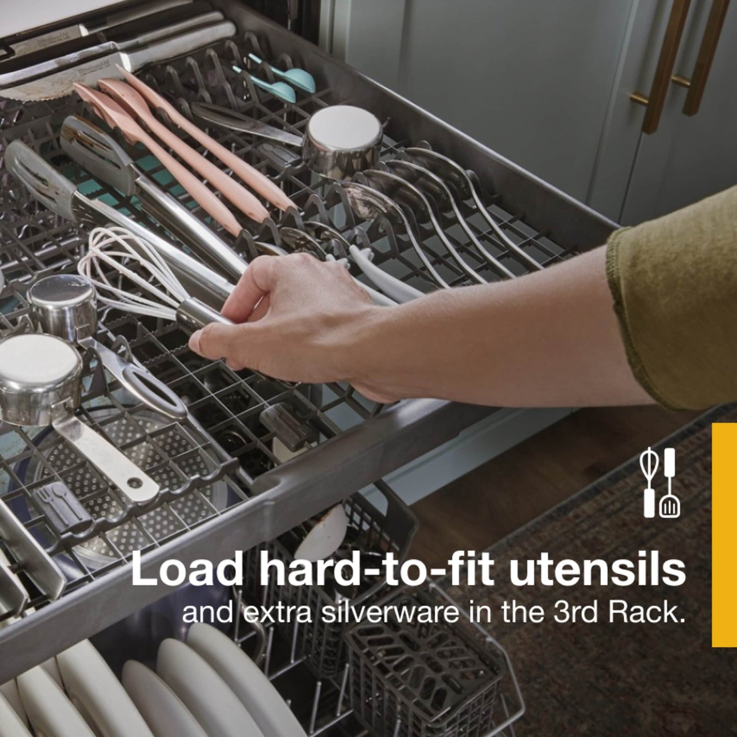 24” Stainless Steel Dishwasher with AI Intelligent Wash - 47 dBA