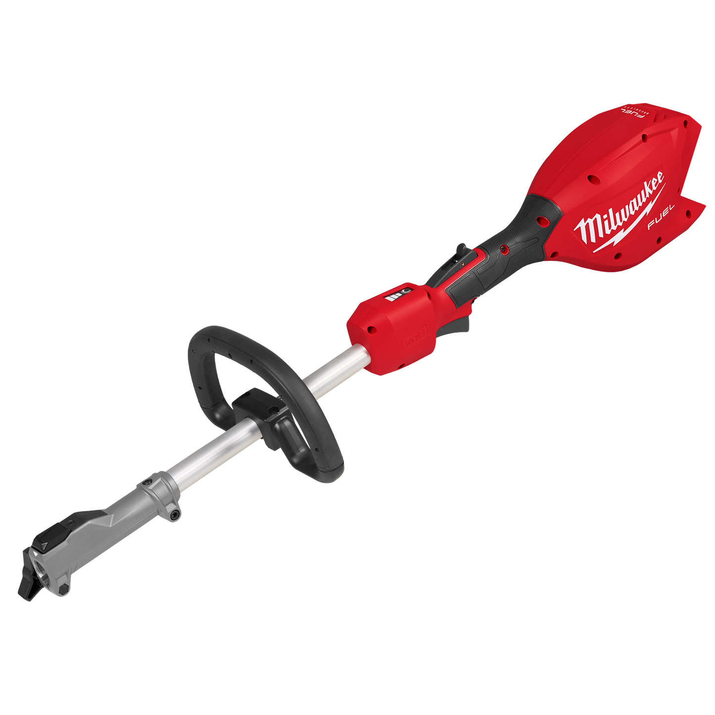 Red and black M18 FUEL power head attachment for outdoor power equipment in lawn and garden tools collection